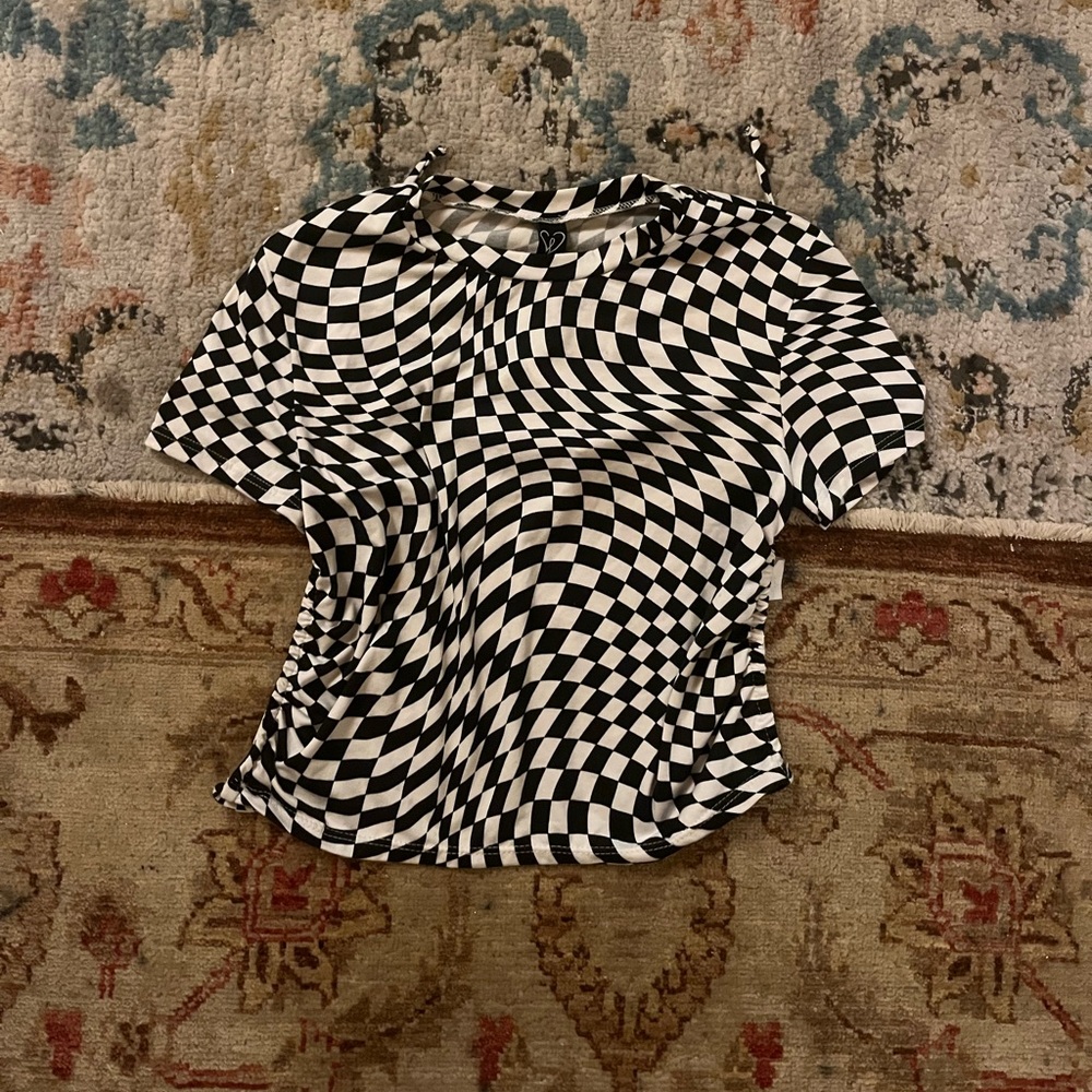 Windsor checkered top size: xs